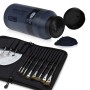Artina Crylic Acrylfarbe Schwarz 500ml mit Pinseln und Zubehör im Set.