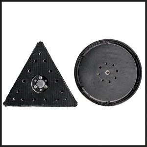 Einhell Trockenbauschleifer TC-DW 225 X: Schleifteller rund und dreieckig für Schleifmaschine.