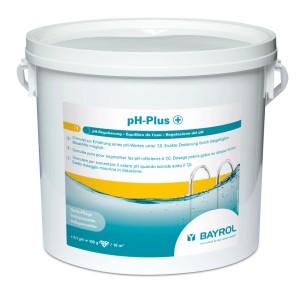 Bayrol pH-Plus Granulat 5 kg im Eimer zur pH-Wert Regulierung.
