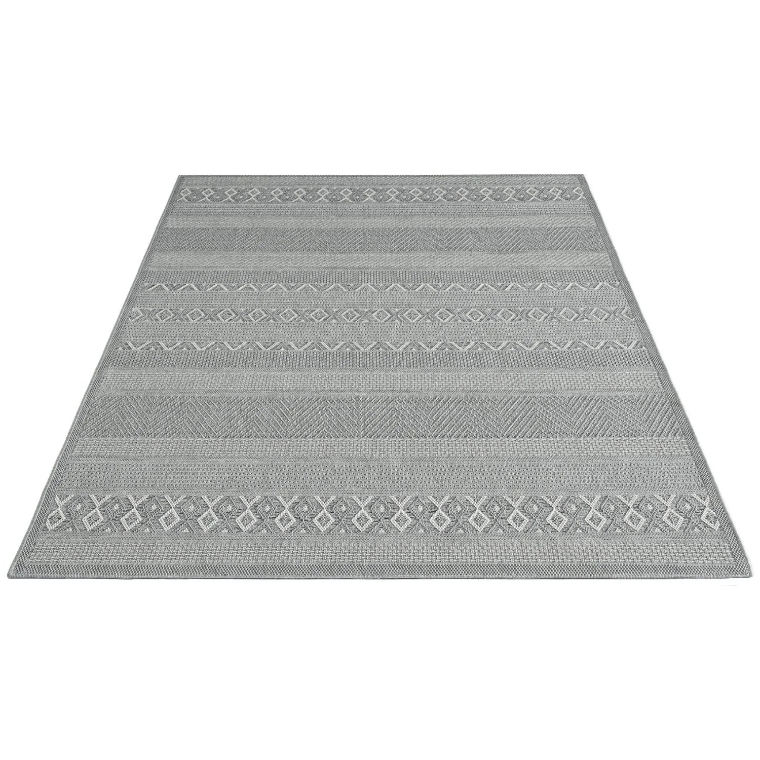 Floornovo Indoor & Outdoor Teppich Nr. 74 Beige Gemustert 180 x 67 cm günstig online kaufen