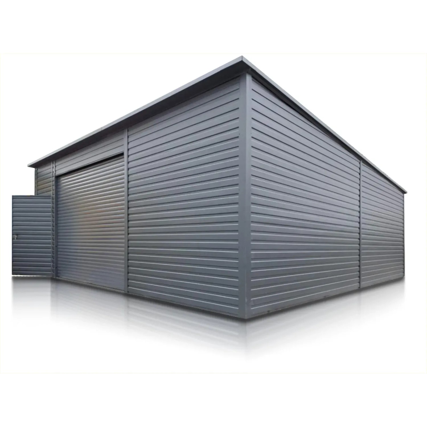 Liderstal Stahlhalle Premium 700 x 800 cm Pultdach Graphit