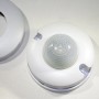 Goobay Bewegungsmelder AP mit 3-fach PIR Sensor, LED-geeignet, weißes Gehäuse.