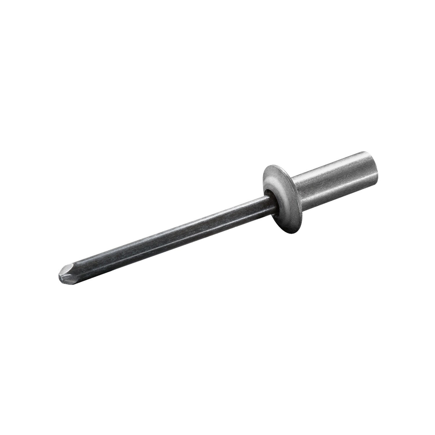 GOEBEL Dicht-Becherblindniete, 4,0x8,0mm, Aluminium/Stahl, Flachkopf, für Zangen.