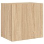 Wandschrank in Sonoma-Eiche Optik, Teil der 5-tlg. VidaXL Wohnwand.