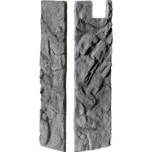 Juwel Filterverkleidung Stone Granite, zweiteilig, Felsstruktur in Grau für Aquarienfilter.