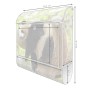 Weißer Design Briefkasten mit Panda Motiv und Zeitungsfach. Pulverbeschichtet, 39x47x14cm.