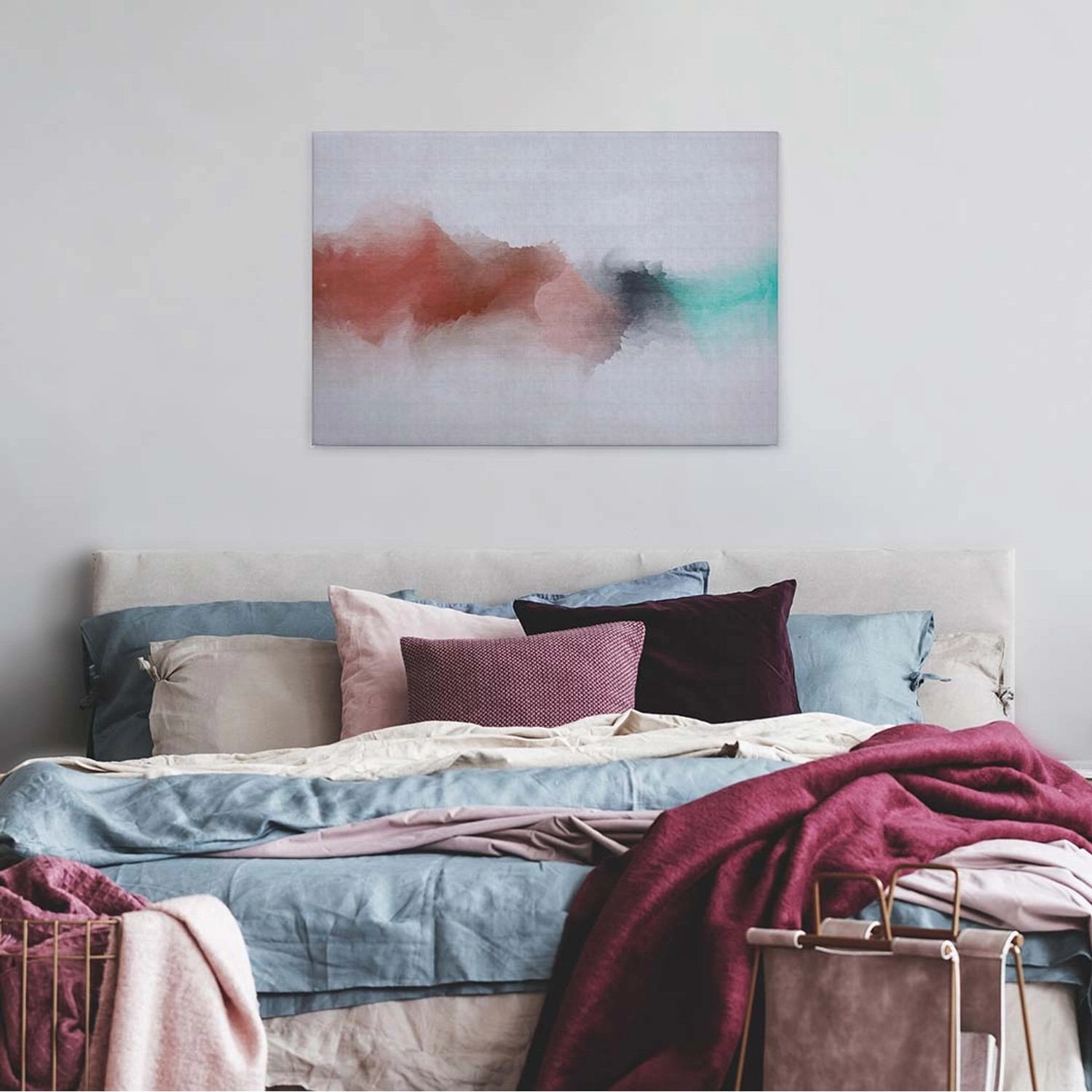 Bricoflor Wasserfarben Bild Im Grafik Stil Aquarell Leinwand Bild Im Modern günstig online kaufen