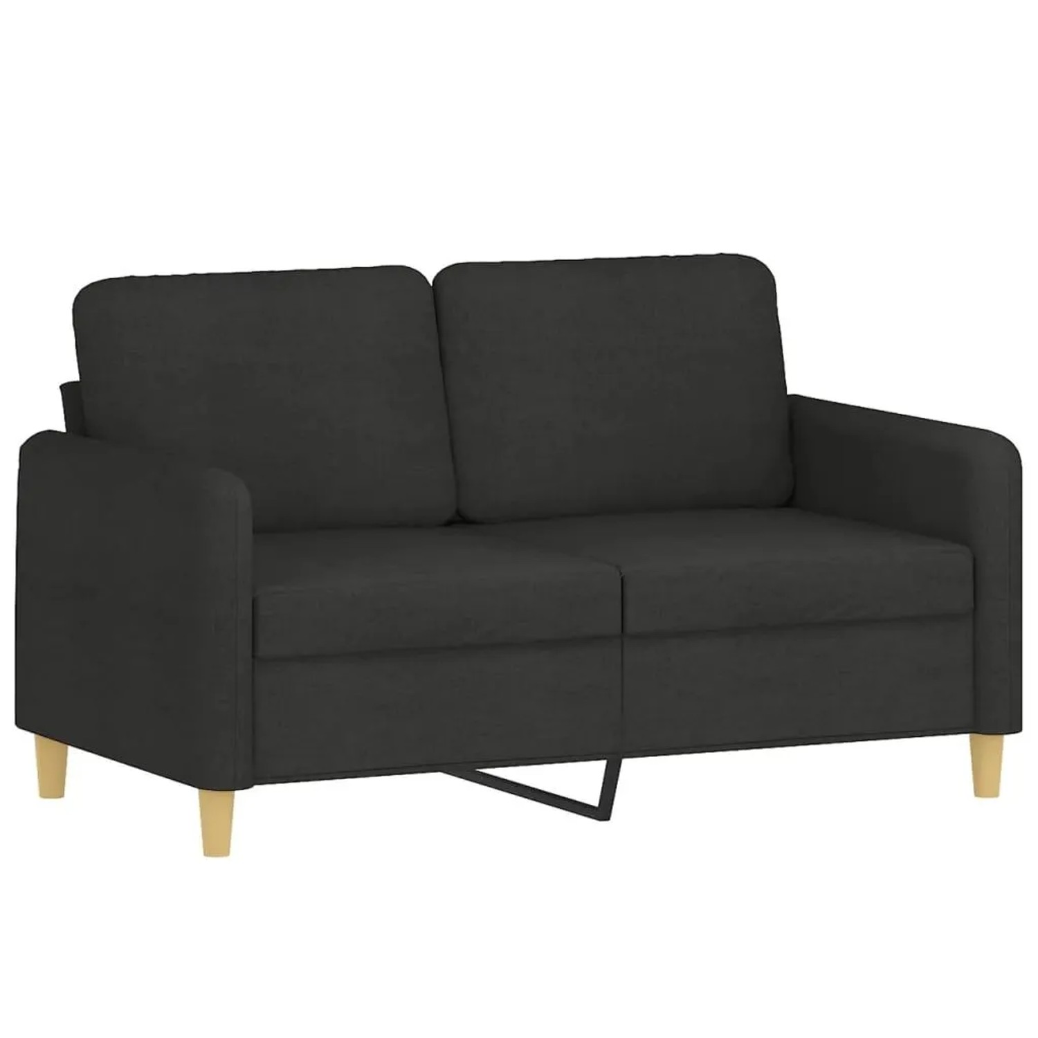 vidaXL 2-Sitzer-Sofa Schwarz 120 cm Stoff 359474 günstig online kaufen