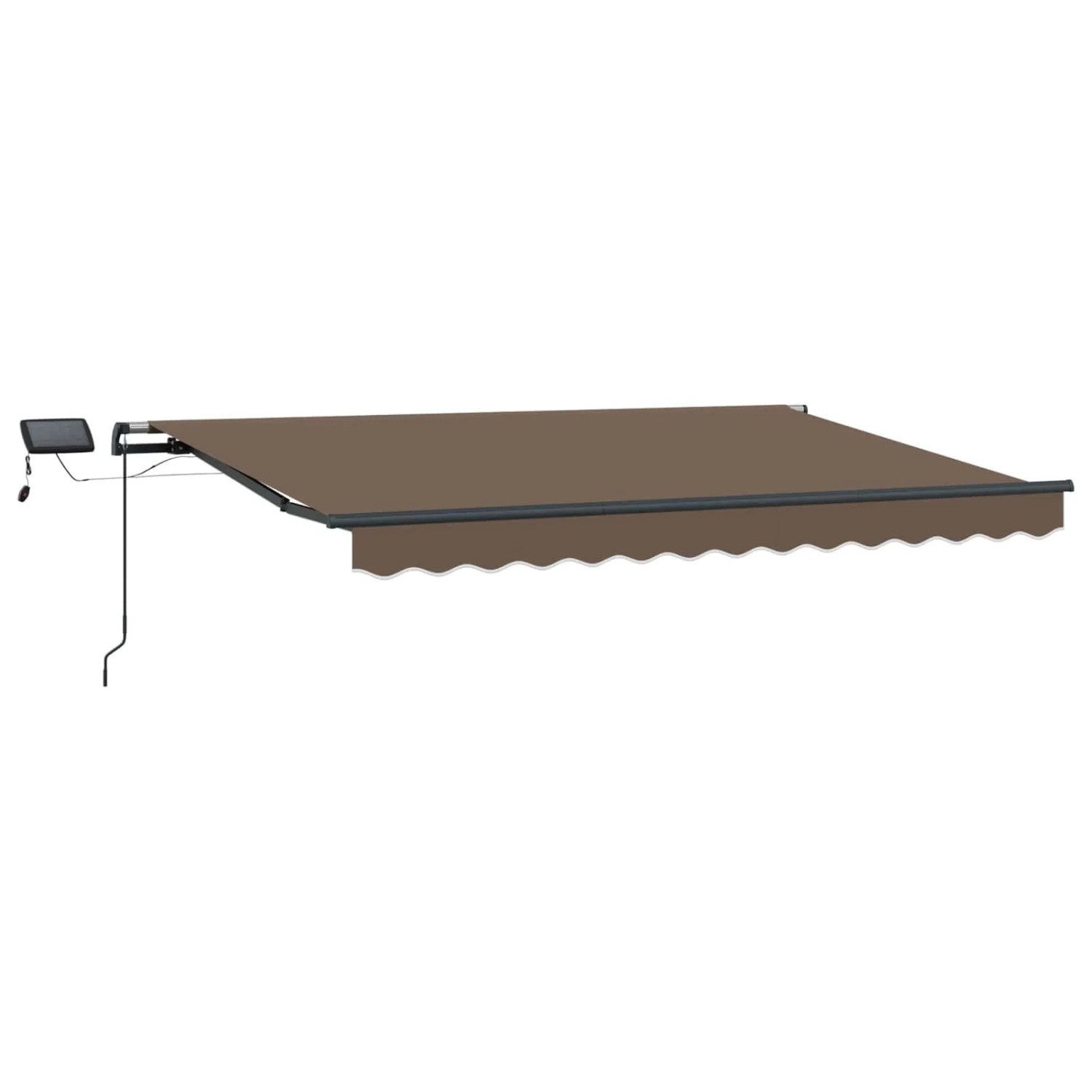 vidaXL Ausziehbare Markise Taupe 400 x 350 cm Stoff und Aluminium 3426134