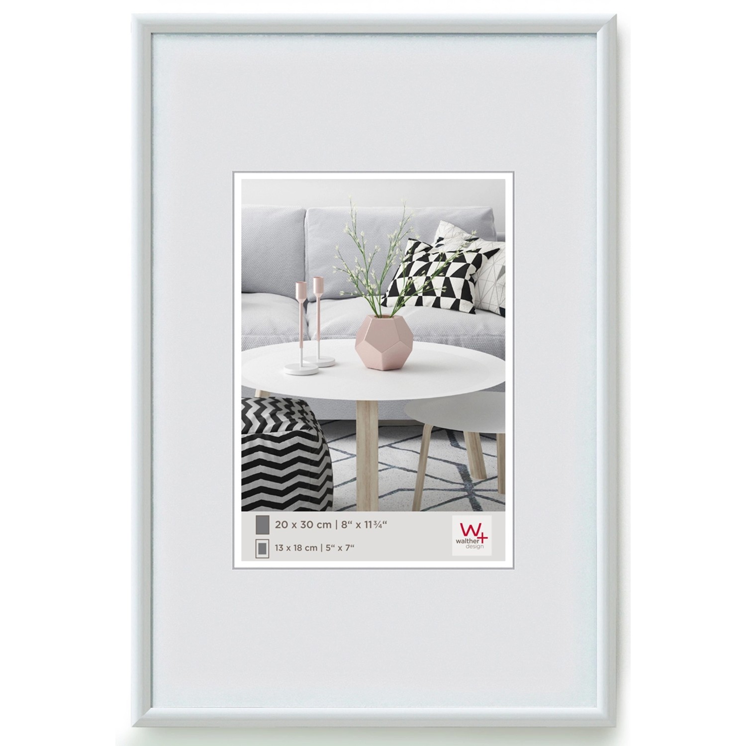 walther design Galeria Kunststoff Bilderrahmen  30x45 cm Weiss günstig online kaufen