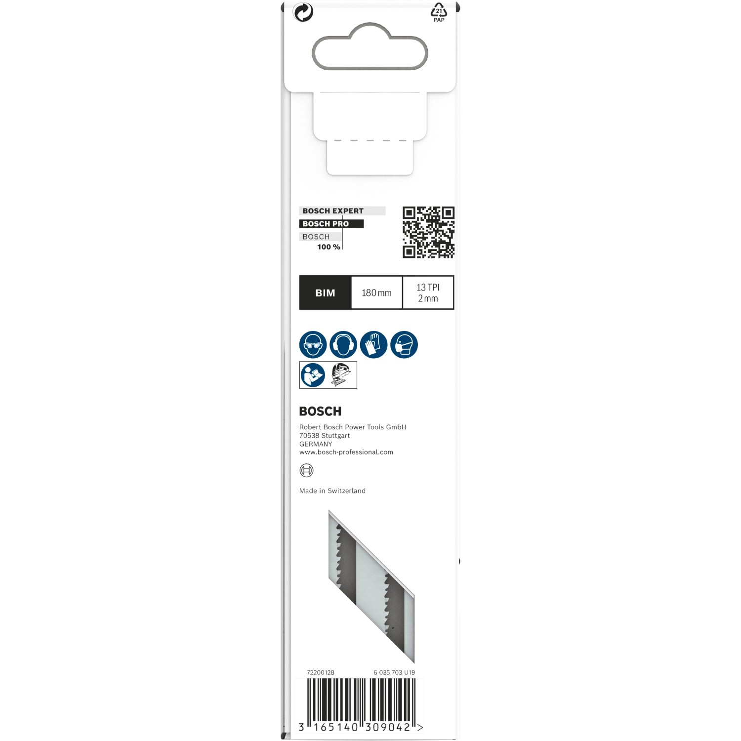 Bosch Stichsägeblatt T718BF für Metall-Sandwich-Paneele, 3 Stück.