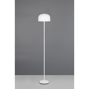 Weiße Reality LED-Stehleuchte Jeff, dimmbar, Ø 25 cm. Moderne Lampe für Wohnzimmer und Schlafzimmer.