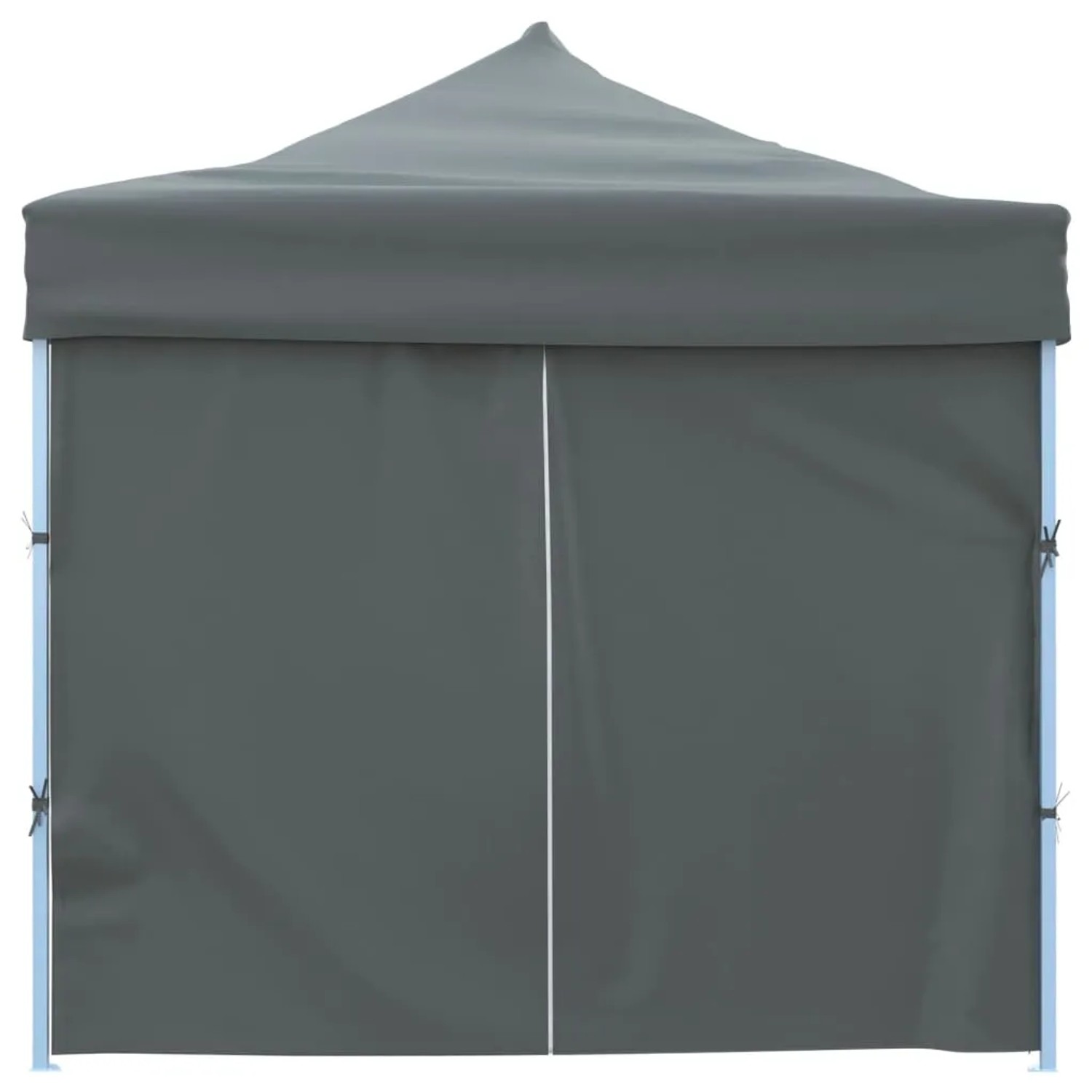 Anthrazitfarbenes vidaXL Faltzelt/Partyzelt 3x9m mit 8 Seitenwänden.