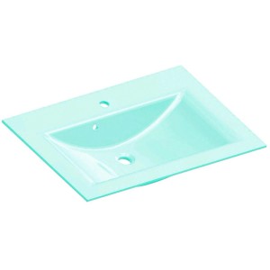 Fackelmann Glaswaschbecken in Mintgrün, ein stilvolles Einbauwaschbecken für Ihr Badezimmer.