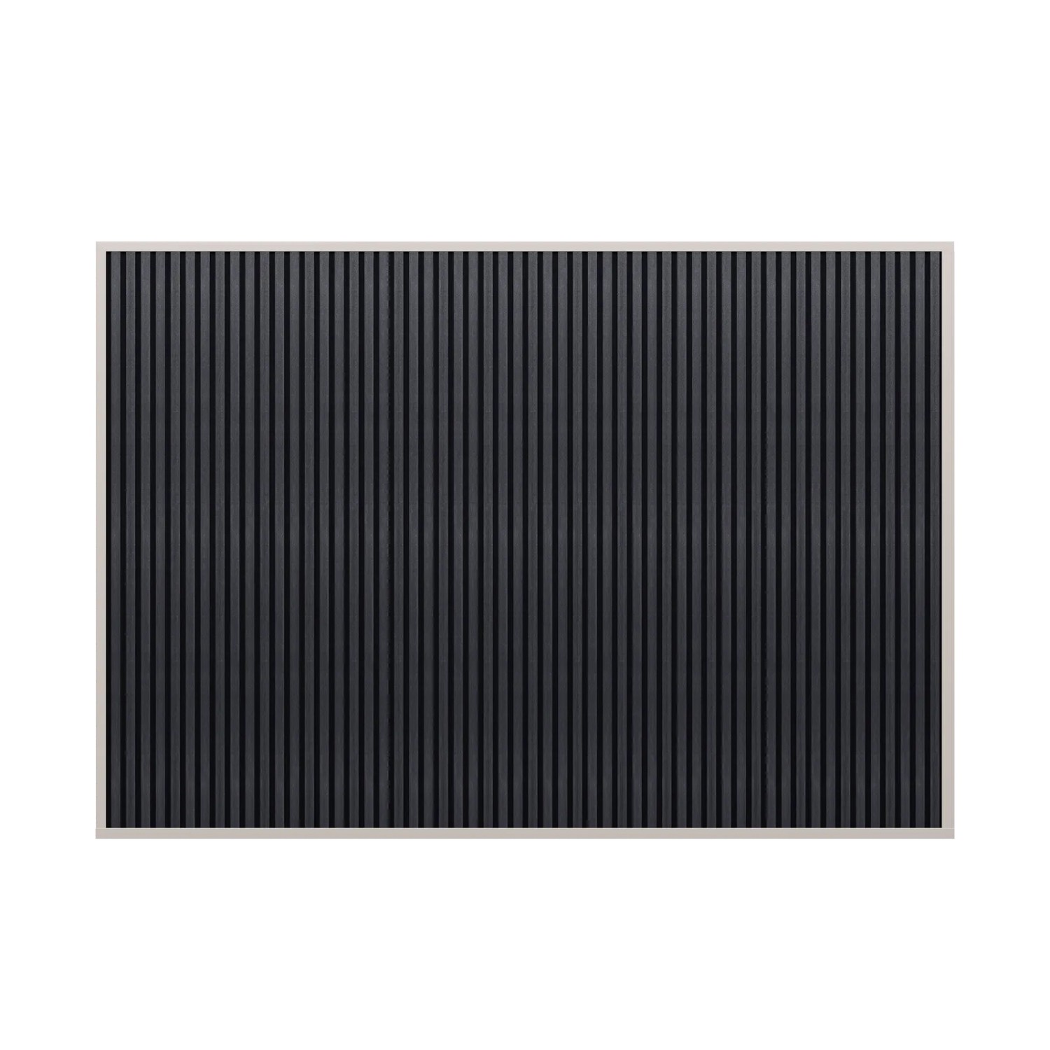 Weide Pergola WPC Sichtschutzwand Seitenwand Lamellen Windschutz Sand 3.6 M Holzoptik Anthrazit