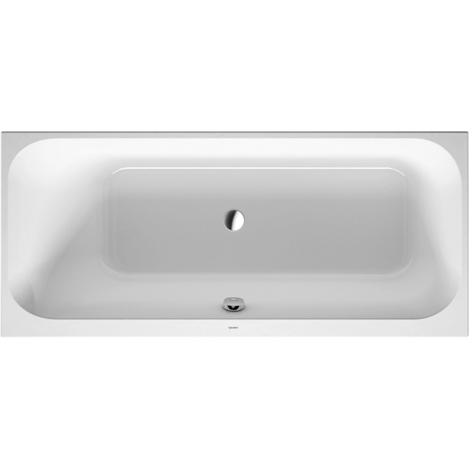 Duravit Badewanne Happy D.2 170 cm x 75 cm Rückenschräge links  Weiß