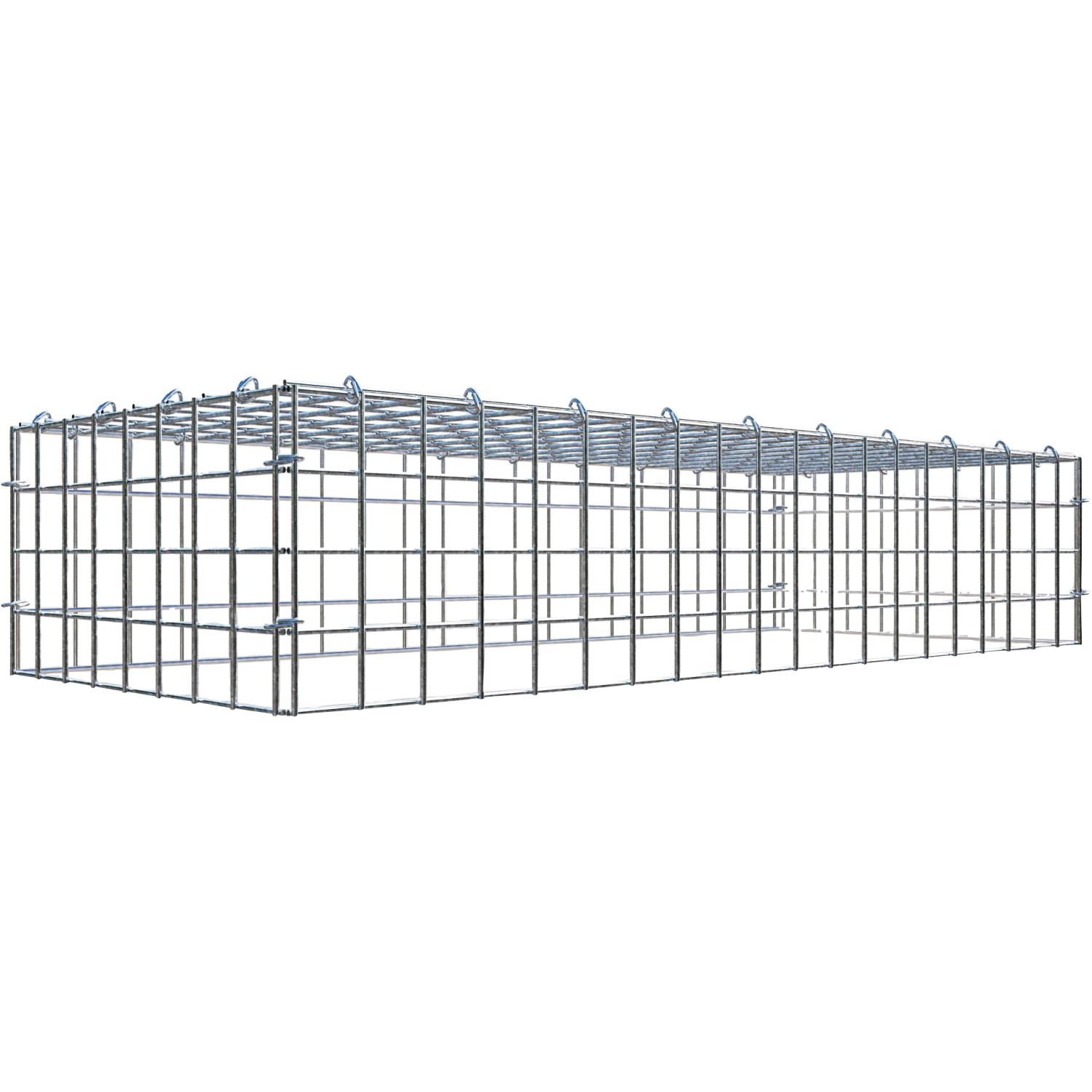 Thumbnail - Gabiona C-Ring-Gabione-Anbaukorb Typ 3 20 x 100 x 40 cm Maschenw 5 x 5 cm
