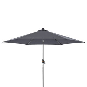 Doppler Balkonschirm MyZone, anthrazit, mit Knickfunktion und Kurbel.