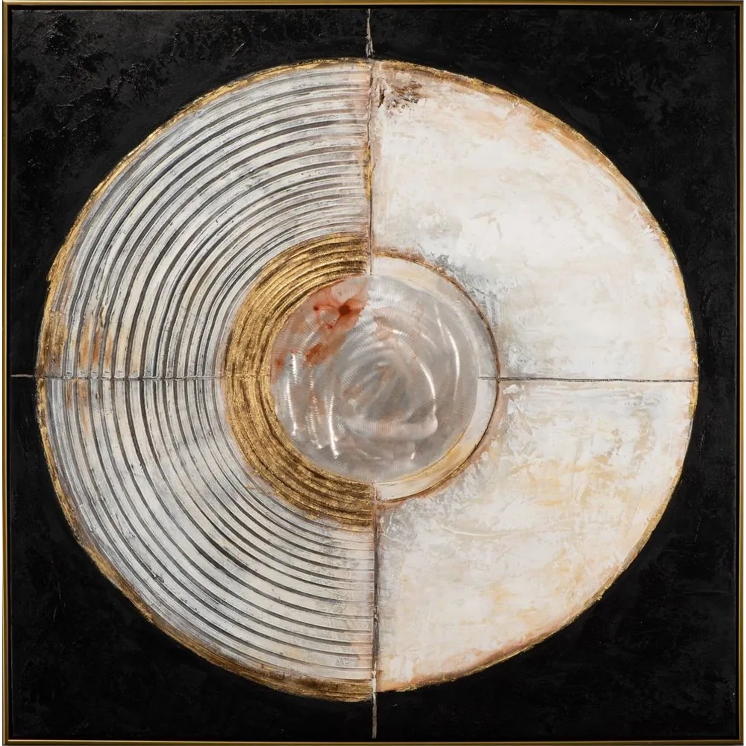Art Universe Leinwandbild Moderne Meditation 102 x 102 cm