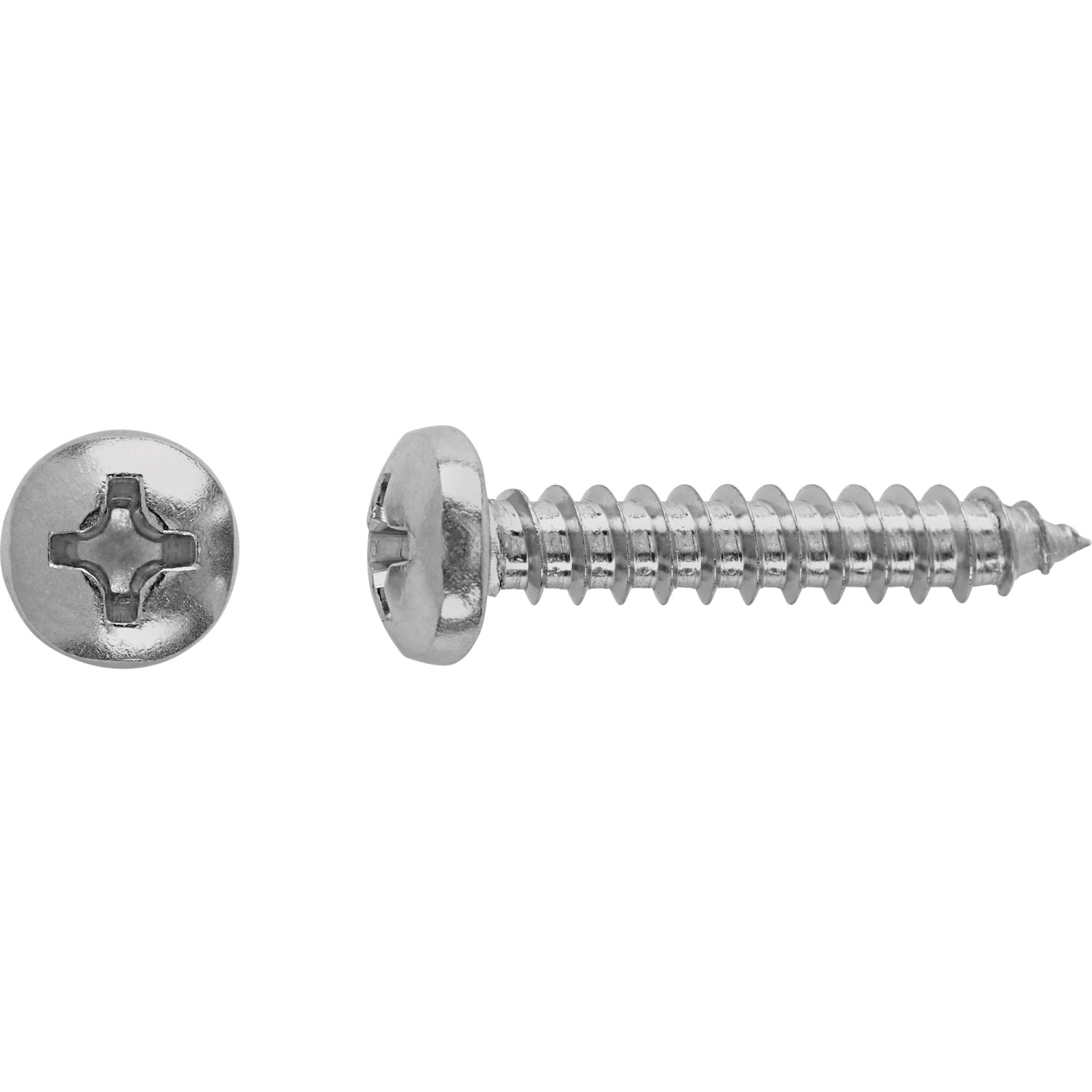 LUX Linsenkopf Blechschraube Ø 3,5 mm x 19 mm Edelstahl 12 Stück