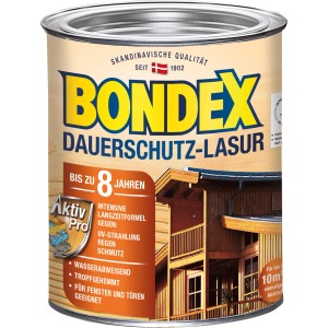 Dose Bondex Dauerschutz-Lasur Nussbaum, Holzlasur für bis zu 8 Jahre Schutz.