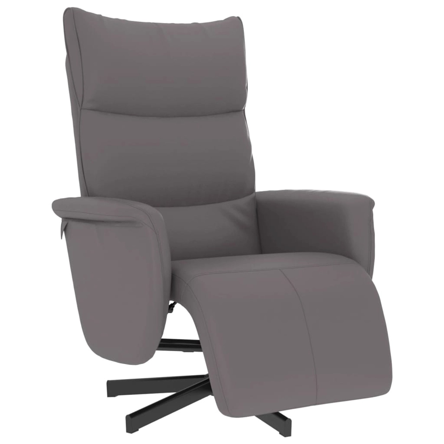 vidaXL Relaxsessel mit Fußteil Grau Kunstleder 356587 günstig online kaufen