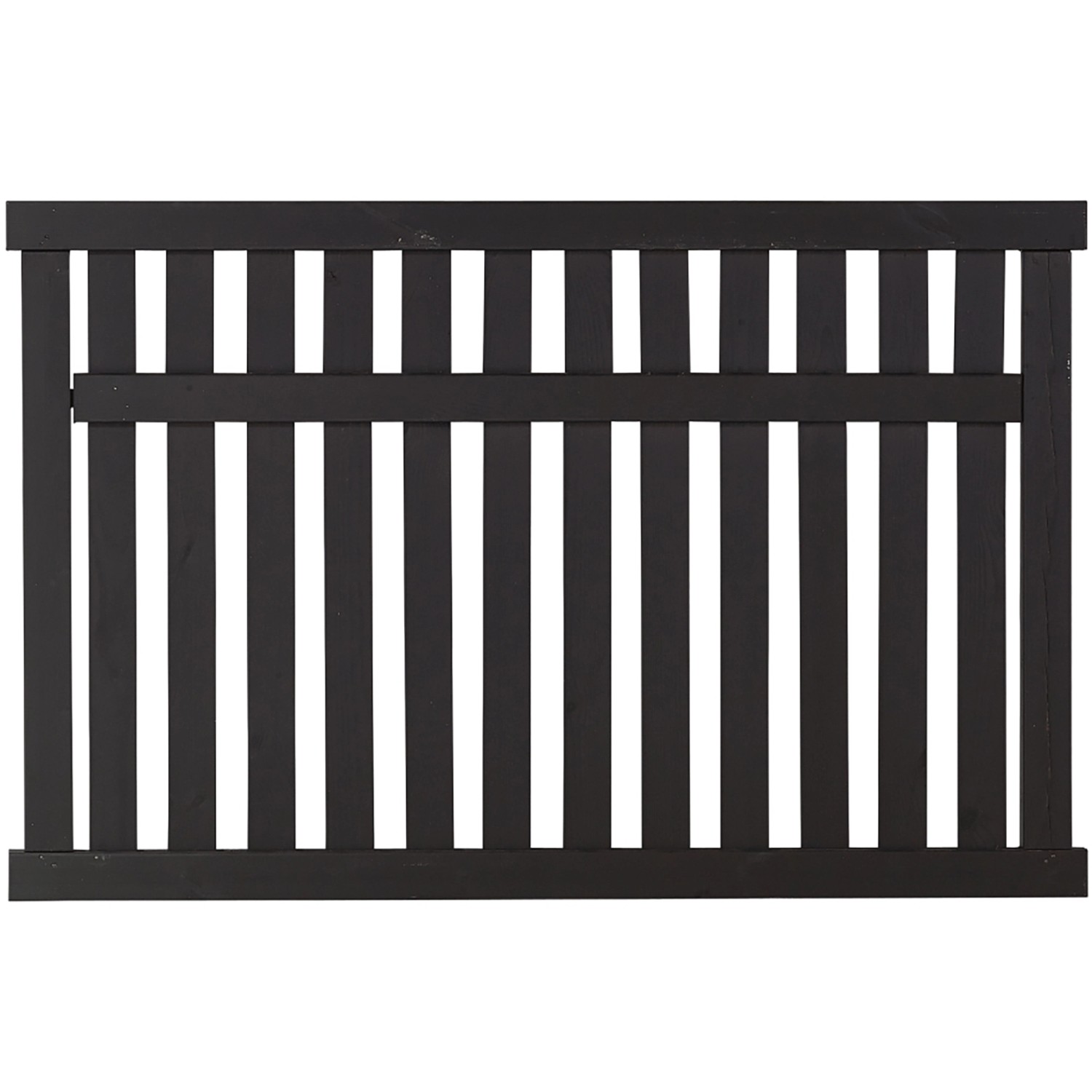 Vorgartenzaun Country Nadelholz Schwarz 150 cm x 96 cm günstig online kaufen