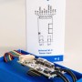 Shelly Universal Wi-Fi Sensor Input Plus Uni in blauer Box mit Verpackung. Hausautomation.