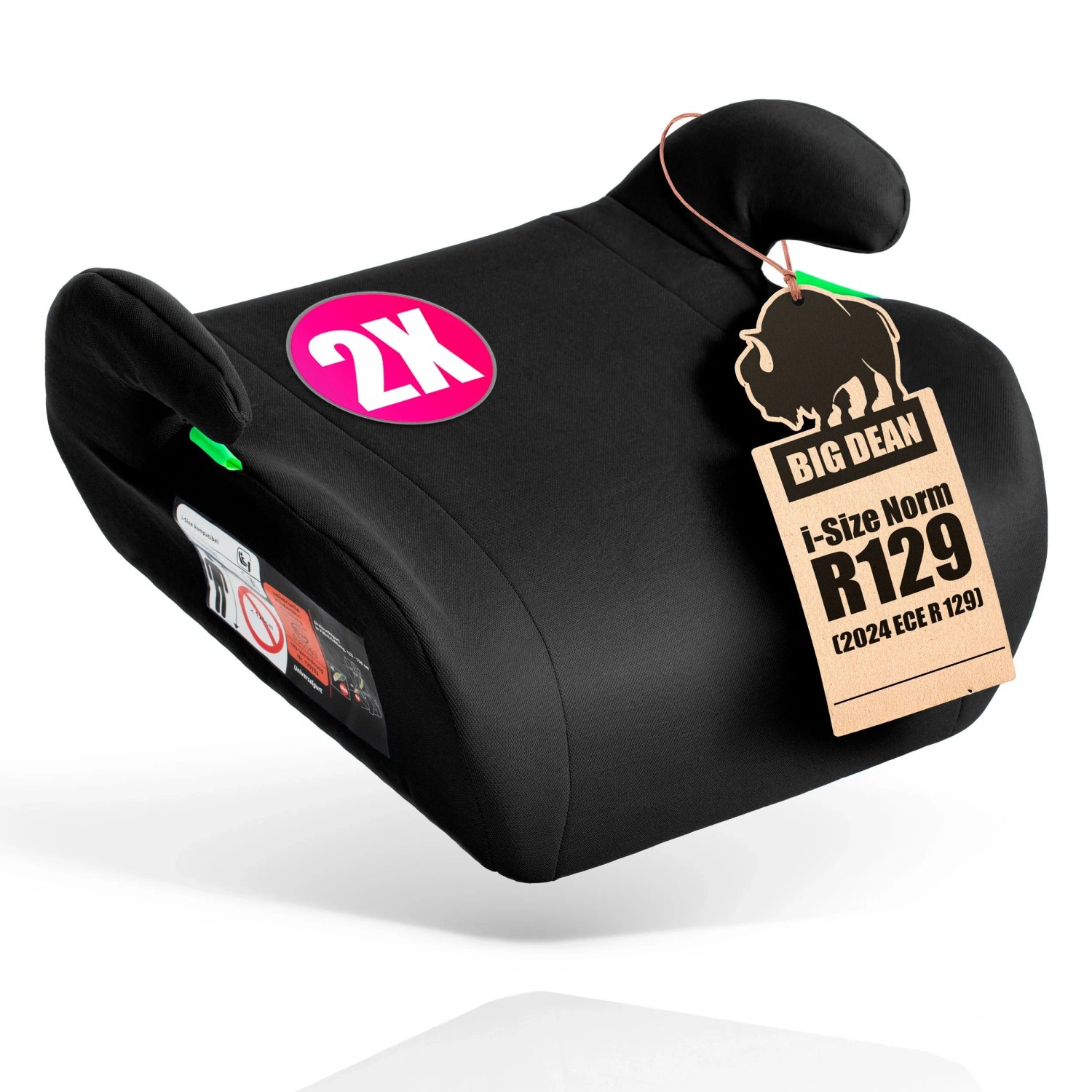BigDean 2 Stück Kindersitzerhöhung Nach Neuster I Size Norm R129 Schwarz Sitzerhöhung 125 150cm Kinder Auto BigDean 2 Stück Kindersitzerhöhung Nach Neuster I Size Norm R129 Schwarz Sitzerhöhung 125 Bis 150cm Kinder Auto BigDean