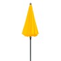 Gelber Doppler Balkonschirm Sunline, Ø 150 cm, mit Knickfunktion. Ideal für Balkon und Terrasse.