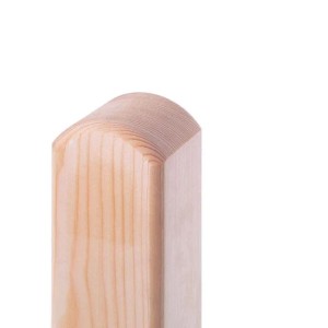 GartenLand 9x9 cm Pfosten Rundkopf Lärche/Douglasie 190 cm Gehobelt