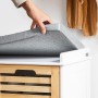 SoBuy Schuhbank mit Sitzfläche Garderobenbank Sitzbank mit Stauraum FSR23-II-WN_9