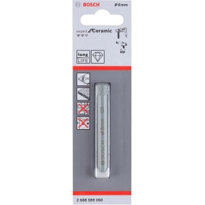 Bosch Diamantbohrer 8 mm für Keramikfliesen, близок план