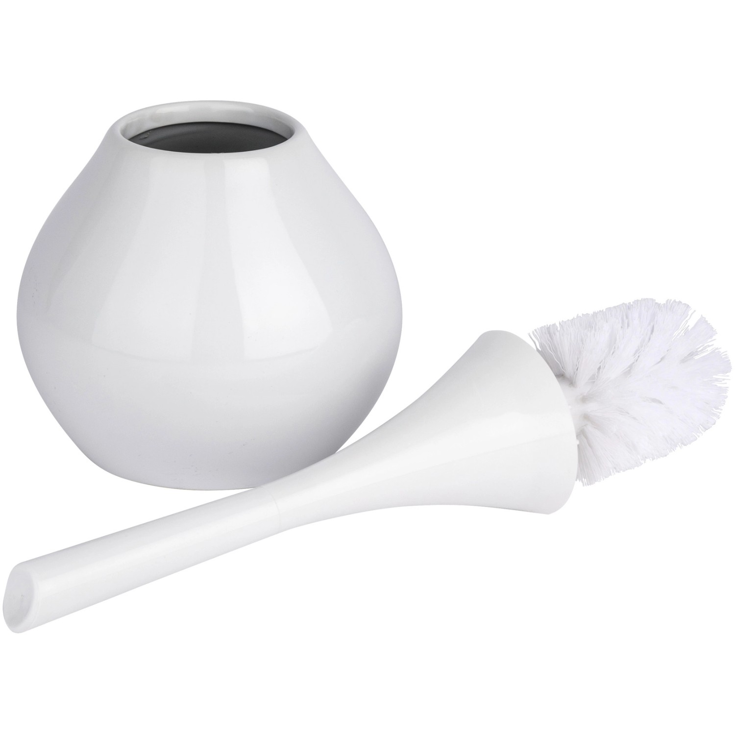 Wenko WC-Bürstengarnitur Flakon Keramik Weiß