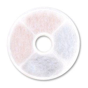 Catit Filterpad Triple Action, 2er-Pack für Katzentrinkbrunnen, zur Wasserreinigung und Geruchsneutralisation.