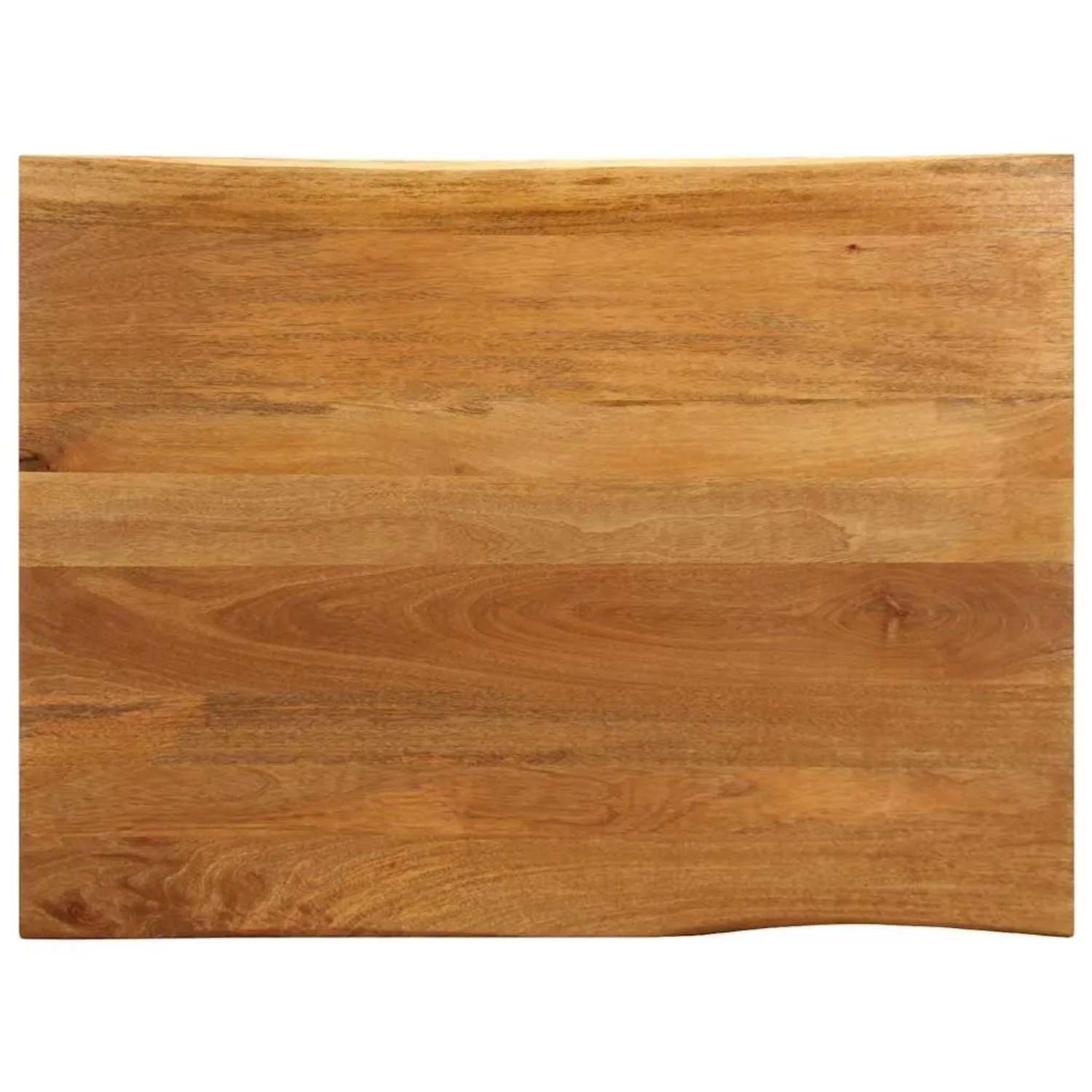 vidaXL Tischplatte mit Baumkante 110x80x2,5 cm Massivholz Mango 370773