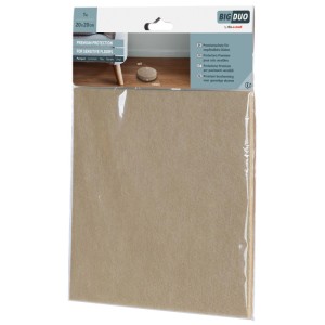 BIGDUO Parkettgleiter, selbstklebend, 200x200 mm, für Möbel und empfindliche Böden