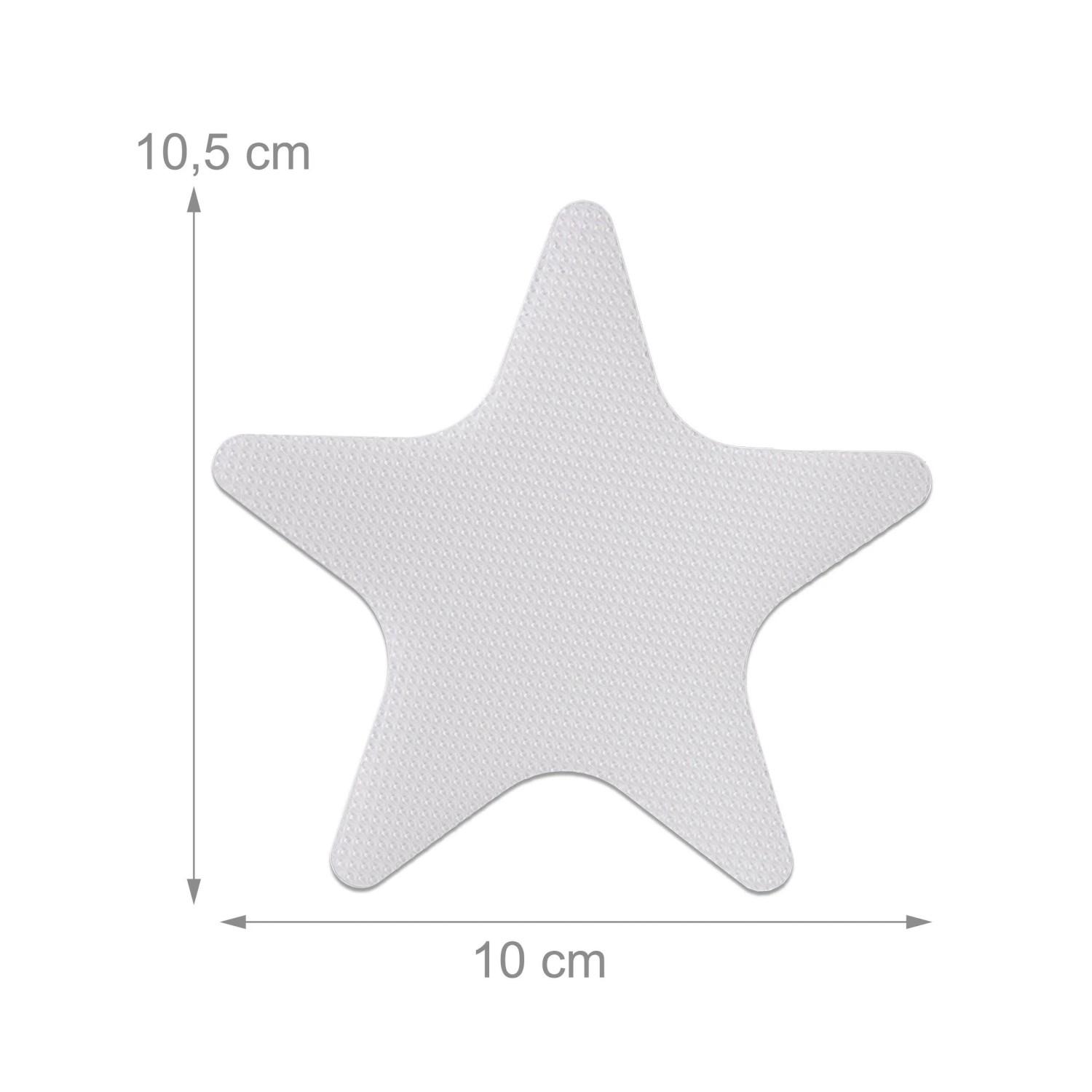 Relaxdays Duschaufkleber 30er Set PEVA Transparent Rutschfest 10 cm x 10,5 cm_4