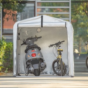 SoBuy Fahrradgarage Foliengerätehaus Gartenschuppen Pavillon KLS11-L