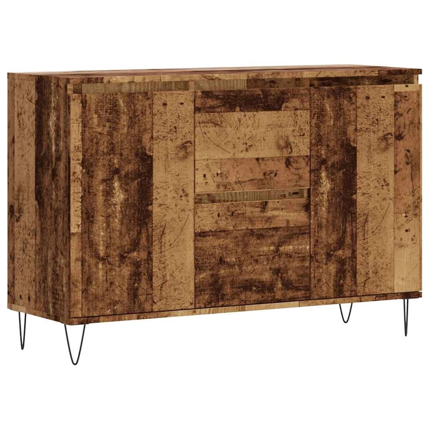 vidaXL Sideboard Altholz-Optik 101,5x35x70 cm Holzwerkstoff 857266