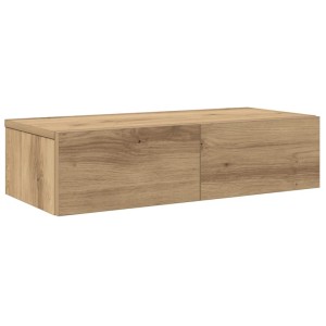 vidaXL Wandregal mit Schubladen Artisan-Eiche 60x26,5x15 cm 859976