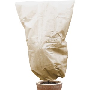 Beige Videx Garden Winterschutz Vlieshaube Mega (240x200cm) für Kübelpflanzen und Gehölze.