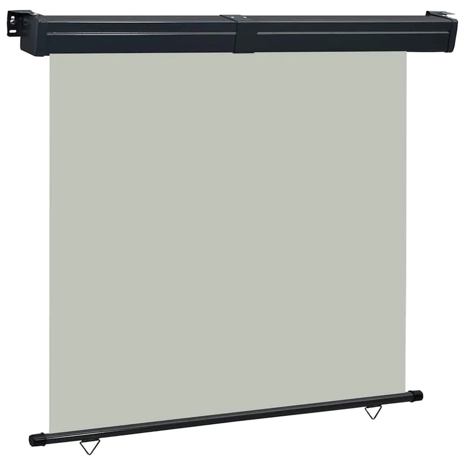 vidaXL Balkon-Seitenmarkise 175x250 cm Grau 48440