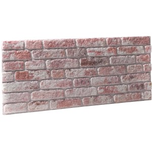 Rebel of Styles Verblender Ultralight Loft Red-White, 50x120cm, Maueroptik für Innenräume.