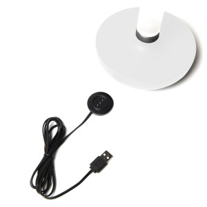 Konstsmide LED-Akku-Vase Biarritz, weiß, mit Ladekabel. Dekoleuchte für Innen und Außen.