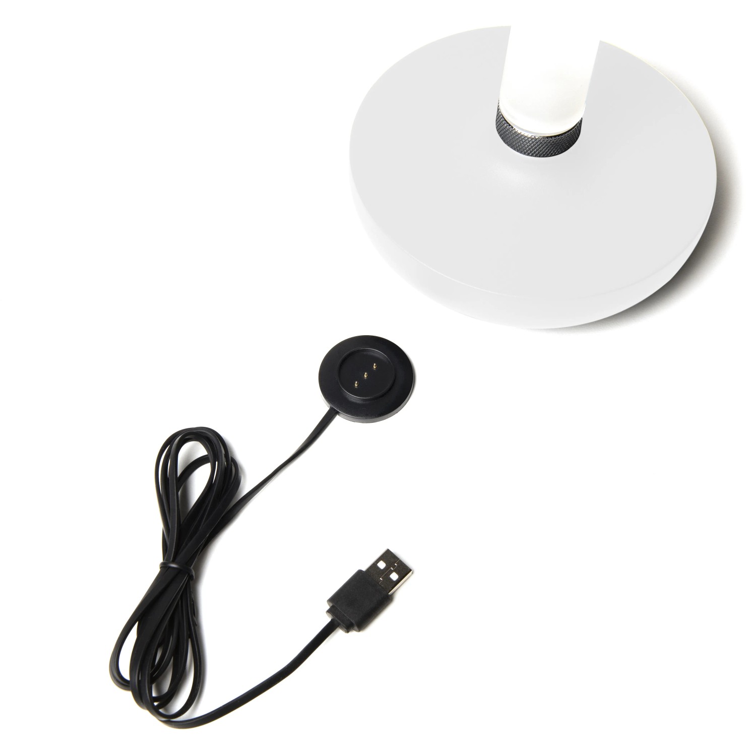 Konstsmide LED-Akku-Vase Biarritz, weiß, mit Ladekabel. Dekoleuchte für Innen und Außen.