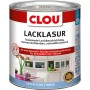 Clou Lack-Lasur Aqua, hellgrau, 375ml Dose. Holzlasur für Innen, ideal für Möbel und Kinderspielzeug.
