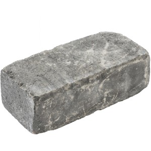 Diephaus Collo Mauerstein in Basalt, 42x21x14 cm, für Mauern und Einfassungen.