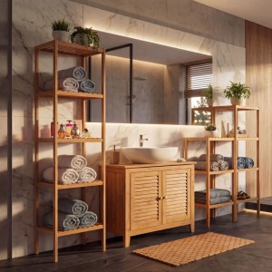 MCW Badezimmerset B18 Komplett Badezimmer Badset Badschrank
