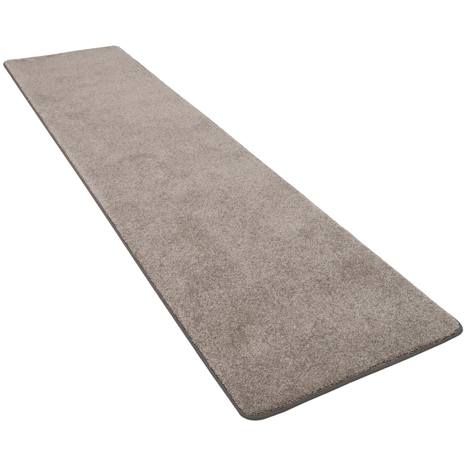 Snapstyle Hochflor Luxus Velours Läufer Teppich Touch Taupe 100x100cm günstig online kaufen